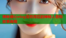 揭秘糖心vlog膏药背后的神秘人物和故事真相