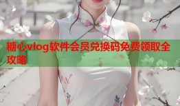 糖心vlog软件会员兑换码免费领取全攻略