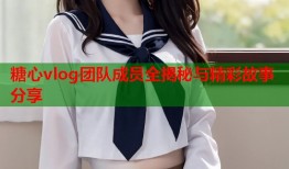 糖心vlog团队成员全揭秘与精彩故事分享