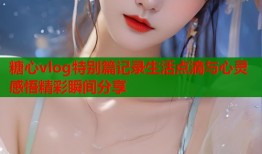 糖心vlog特别篇记录生活点滴与心灵感悟精彩瞬间分享