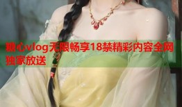 糖心vlog无限畅享18禁精彩内容全网独家放送