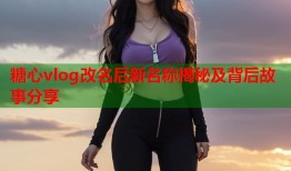 糖心vlog改名后新名称揭秘及背后故事分享