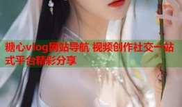 糖心vlog网站导航 视频创作社交一站式平台精彩分享