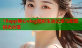 18app糖心vlog精彩生活记录与甜蜜时光分享