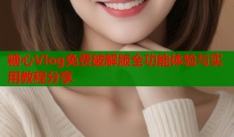 糖心Vlog免费破解版全功能体验与实用教程分享