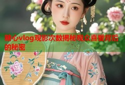 糖心vlog观影次数揭秘观众喜爱背后的秘密