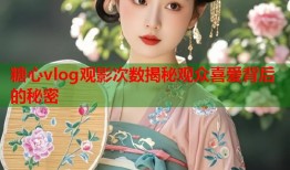 糖心vlog观影次数揭秘观众喜爱背后的秘密