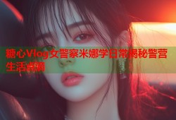 糖心Vlog女警察米娜学日常揭秘警营生活点滴
