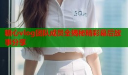 糖心vlog团队成员全揭秘精彩幕后故事分享