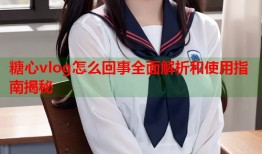 糖心vlog怎么回事全面解析和使用指南揭秘
