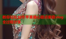 教你轻松制作苹果糖心甜点家庭vlog全过程分享