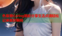 色版糖心vlog精彩分享生活点滴轻松记录美好瞬间