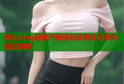 糖心vlog剧国产剧精彩故事全记录与幕后揭秘