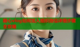 糖心vlog如何加入组织微信详细步骤全攻略