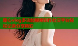 糖心vlog多功能视频创作社交平台轻松记录分享精彩