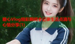 糖心Vlog精彩瞬间全记录生活点滴与心情分享(1)