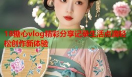 18糖心vlog精彩分享记录生活点滴轻松创作新体验