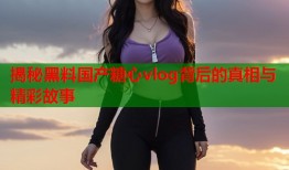 揭秘黑料国产糖心vlog背后的真相与精彩故事