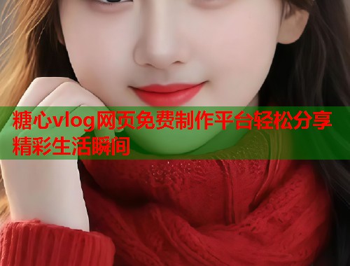 糖心vlog网页免费制作平台轻松分享精彩生活瞬间
