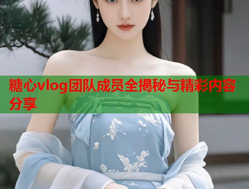 糖心vlog团队成员全揭秘与精彩内容分享