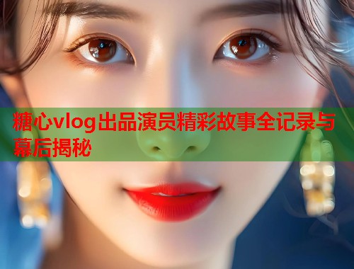 糖心vlog出品演员精彩故事全记录与幕后揭秘