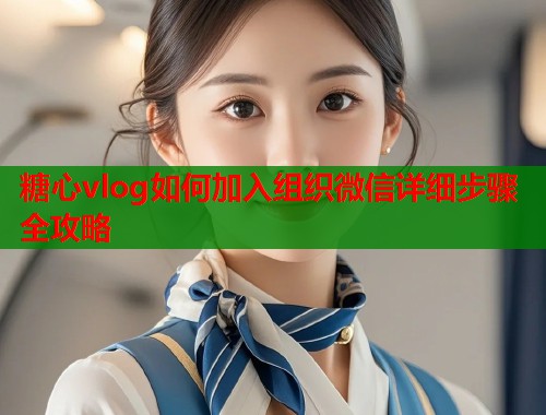 糖心vlog如何加入组织微信详细步骤全攻略